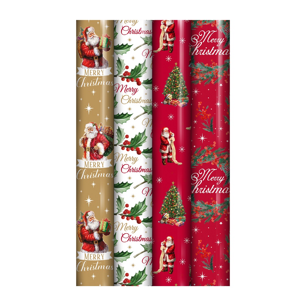 GIFTWRAP XMAS 4M TRAD CDU (X-32625-GWC)